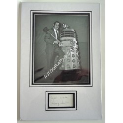 Terry Nation Doctor Who Daleks signed authentic autograph photo display. COA UACC
