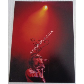 Ian Brown Stone Roses large authentic signed autograph photo. COA UACC