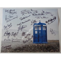 Doctor Who multi signed authentic signature autograph photo 2. COA UACC