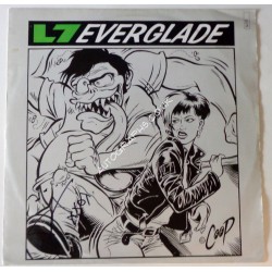 Donita Sparks L7 Everglade authentic signed autograph vinyl. COA UACC