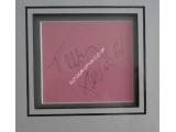 Telly Savalas James Bond authentic signed autograph page display. COA UACC