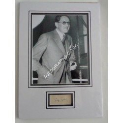 George Eyston Speed records authentic signed autograph page display. COA UACC