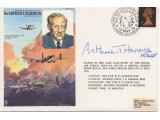 Arthur Harris Bomber WW2  signed authentic genuine cover. COA UACC