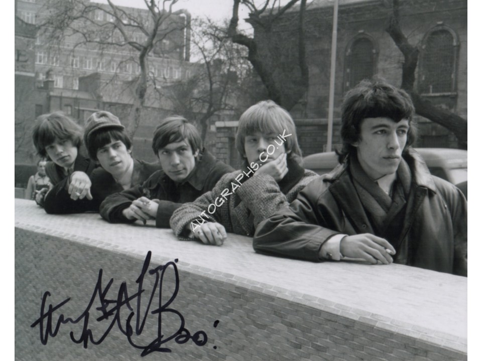 Charlie Watts Rolling Stones signed authentic genuine autograph photo. COA UACC Charlie Watts Rolling Stones signed authentic genuine autograph photo. COA UACC