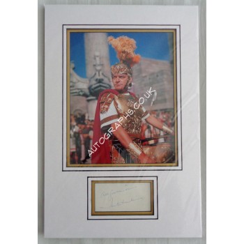 Jack Hawkins genuine signed authentic autograph photo display. COA UACC