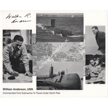 William Anderson USN Submarine signed authentic genuine signature photo. COA UACC