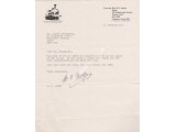 Rev W V Awdry Thomas the Tank genuine signed authentic signature letter. COA UACC