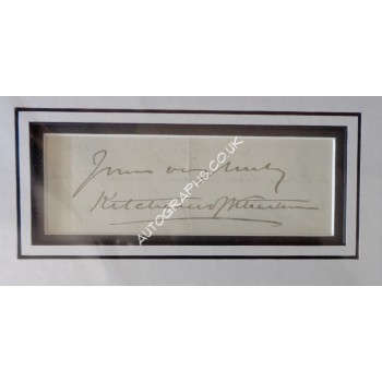 Lord Kitchener Kharthoum signed authentic genuine signature autograph display. COA UACC