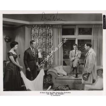 David Niven genuine signed authentic signature photo. COA UACC