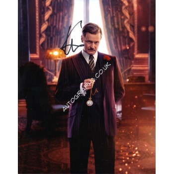 Colin Firth Kingsman genuine signed authentic signature photo. COA UACC