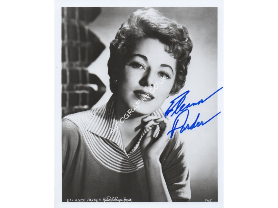 Eleanor Parker Sound of Music genuine signed authentic signature photo. COA UACC