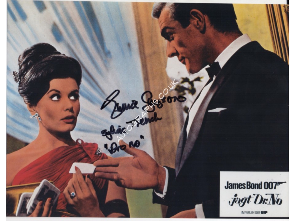 Eunice Gayson James Bond signed authentic signature autograph photo. COA UACC Eunice Gayson James Bond signed authentic signature autograph photo. COA UACC