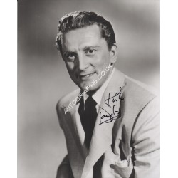 Kirk Douglas signed authentic signature autograph photo. COA UACC
