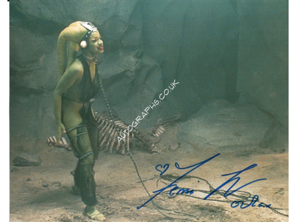 Femi Taylor Star Wars signed original celebrity authentic autographs. COA UACC Femi Taylor Star Wars signed original celebrity authentic autographs. COA UACC