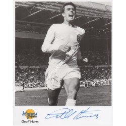 Geoff Hurst England football genuine authentic signed autograph photo. COA UACC