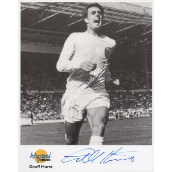 Geoff Hurst England football genuine authentic signed autograph photo. COA UACC