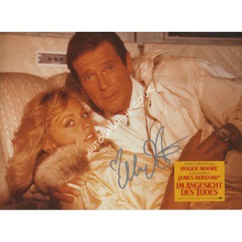 Mary Stavin James Bond genuine authentic signed autograph photo. COA UACC