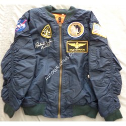 Richard Dick Gordon Apollo 12 authentic signed Genuine signature flight jacket. COA UACC