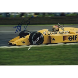 Nelson Piquet F1 Lotus Honda signature genuine signed authentic photograph. COA UACC