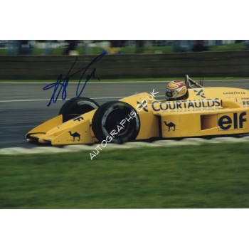 Nelson Piquet F1 Lotus Honda signature genuine signed authentic photograph. COA UACC