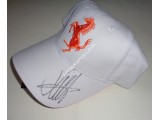 Sebastian Vettel F1 Ferrari authentic genuine signed cap. COA UACC Sebastian Vettel F1 Ferrari authentic genuine signed cap. COA UACC