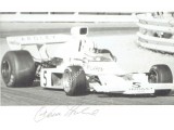 Denny Hulme genuine original authentic signed autograph photo. COA UACC