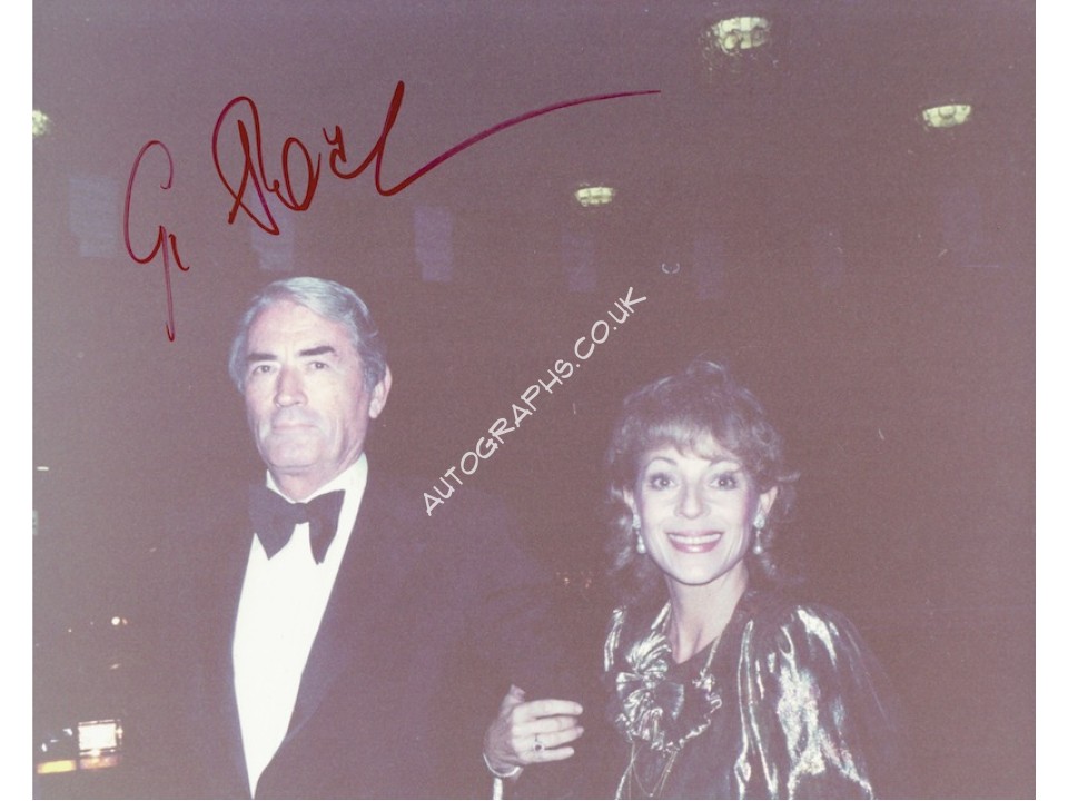 Gregory Peck  original authentic genuine autograph signed photo. COA UACC