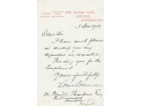 Louis Brennan  original authentic genuine autograph signed letter. COA UACC