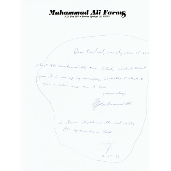 Muhammad Ali genuine authentic signed autograph signatures. COA UACC