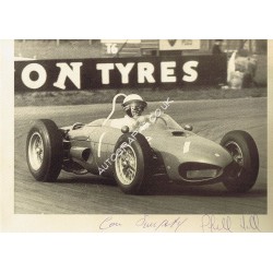 Phil Hill signed authentic genuine signature. COA UACC