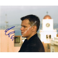 Matt Damon signed authentic genuine signature. COA UACC
