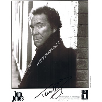 Tom Jones signed authentic genuine signature. COA UACC