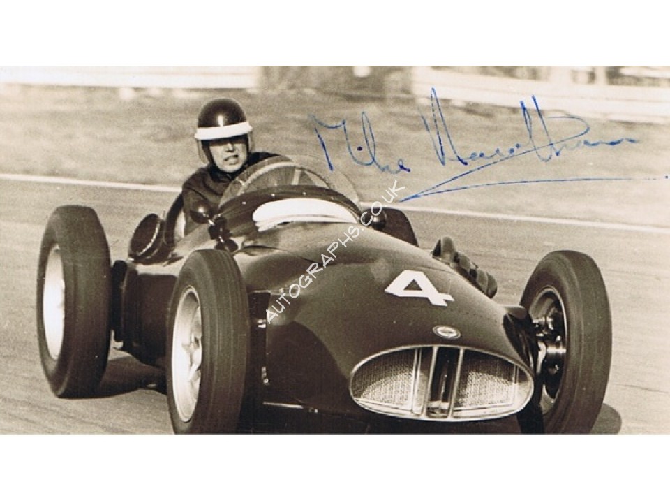 Mike Hawthorn genuine authentic signed autograph signatures photo. COA UACC
