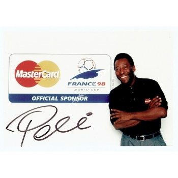 Pele original authentic genuine signed photo. COA UACC