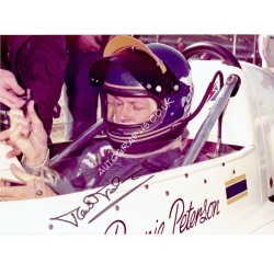 Ronnie Peterson genuine authentic signed autograph signatures photo. COA UACC