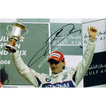 Robert Kubica signed authentic genuine signature photo. COA UACC