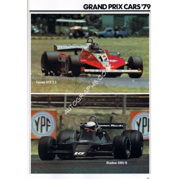 Gilles Villeneuve genuine authentic signed autograph signatures. COA UACC