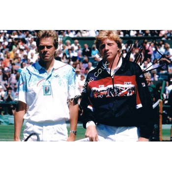 Boris Becker original authentic genuine signed photo. COA UACC