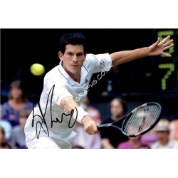 Tim  Henman original authentic genuine signed photo. COA UACC