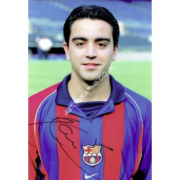 Hernandez Xavi original authentic genuine signed photo. COA UACC