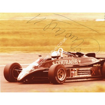 Elio  De Angelis original authentic genuine signed photo. COA UACC