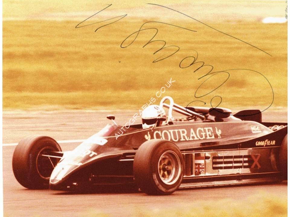 Elio De Angelis original authentic genuine signed photo. COA UACC Elio De Angelis original authentic genuine signed photo. COA UACC