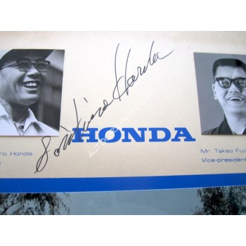 Soichiro Honda genuine authentic signed autograph signatures. COA UACC