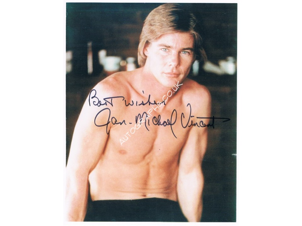 Jan Michel Vincent original authentic genuine signed photo. COA UACC Jan Michel Vincent original authentic genuine signed photo. COA UACC