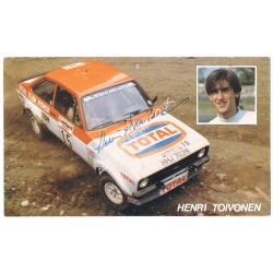 Henri Toivonen genuine authentic signed autograph signatures. COA UACC