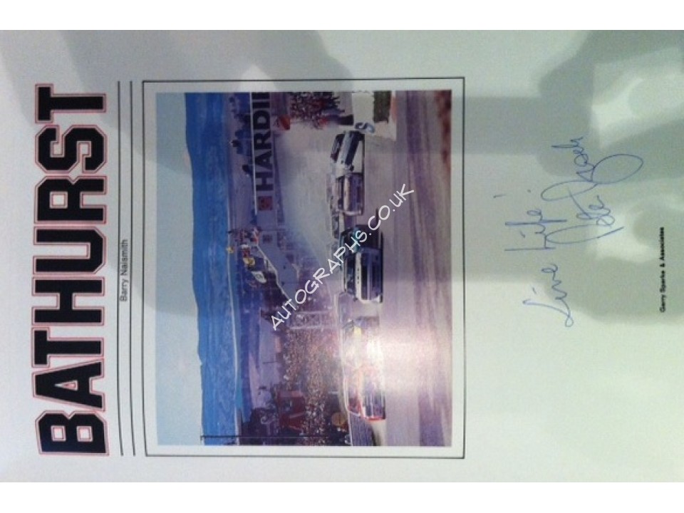 Peter Brock original authentic genuine signed photo. COA UACC Peter Brock original authentic genuine signed photo. COA UACC
