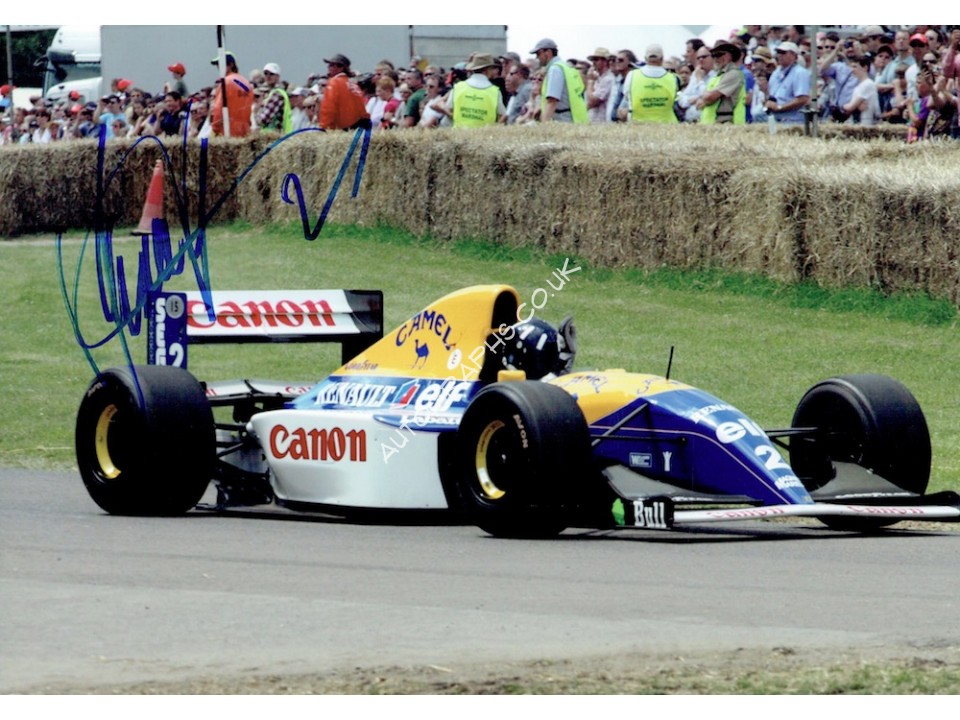 Damon Hill original authentic genuine signed photo. COA UACC