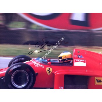 Michele Alboreto original authentic genuine signed photo. COA UACC