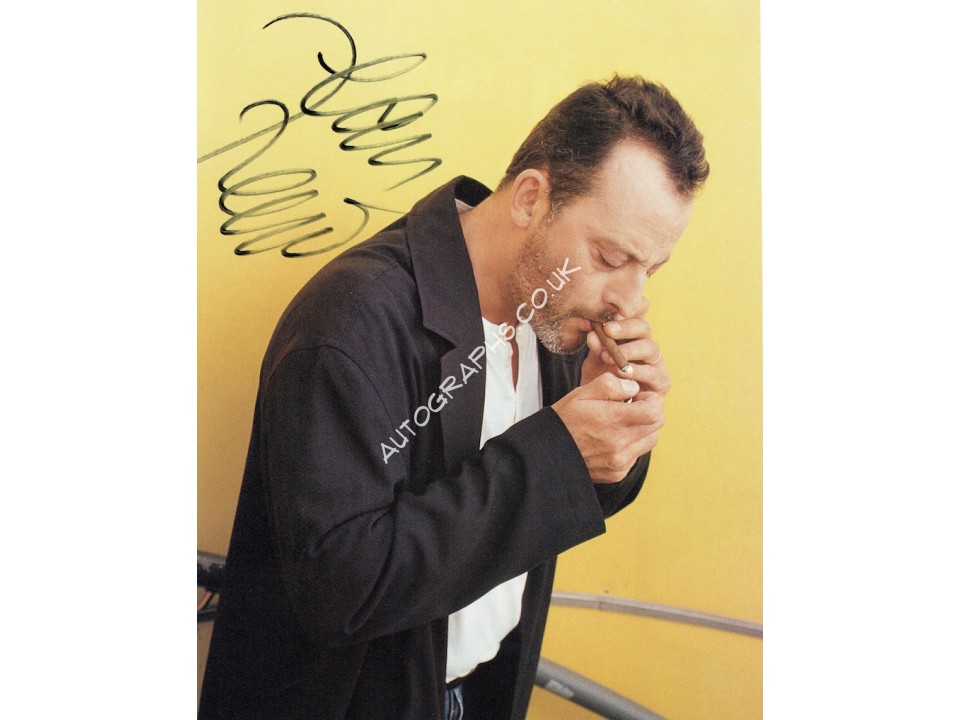 Jean Reno original authentic genuine signed photo. COA UACC