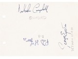 Malcolm Campbell George Eyston authentic signed autographs. COA UACC Malcolm Campbell George Eyston authentic signed autographs. COA UACC